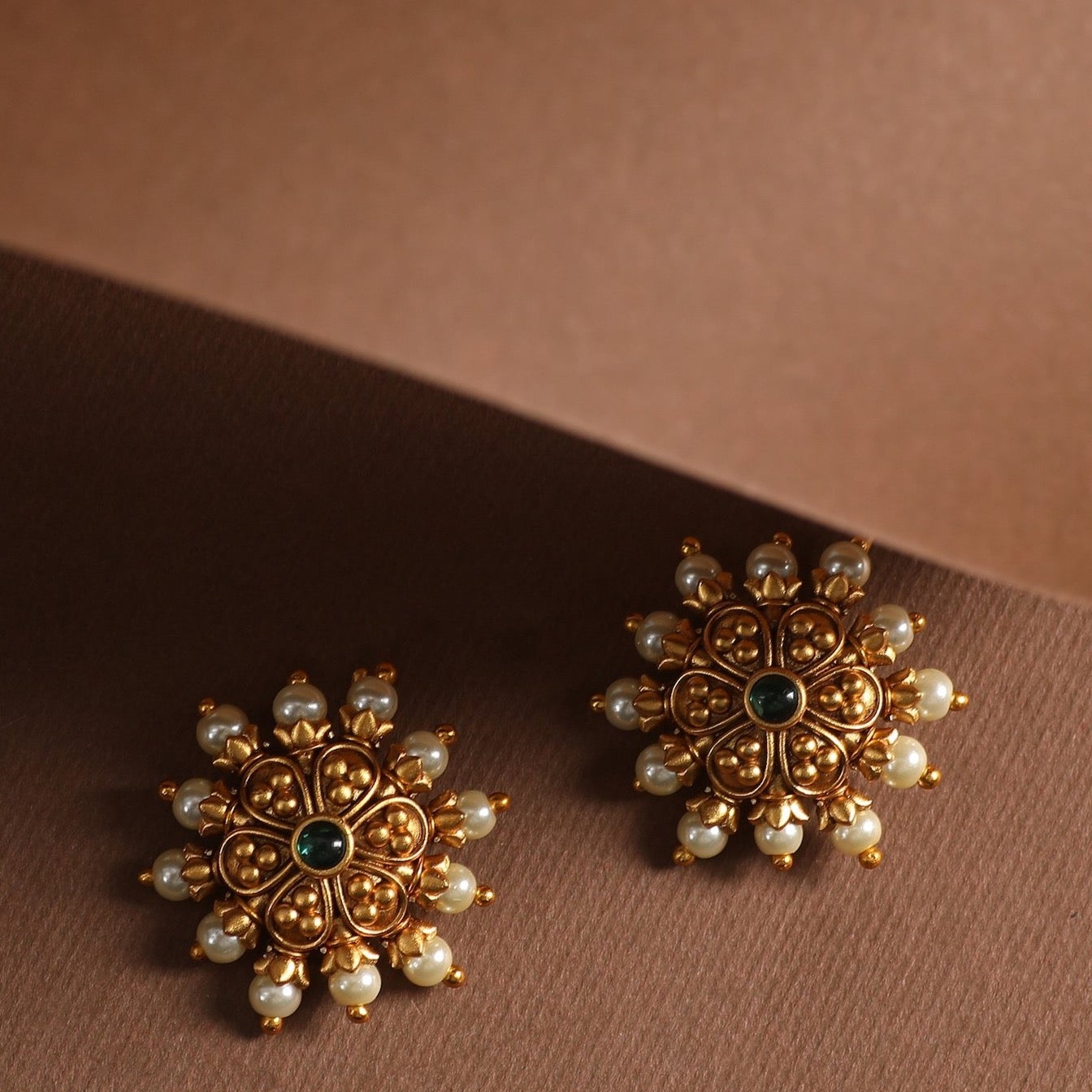 Traditional Studs - Shri Krishna Pearls